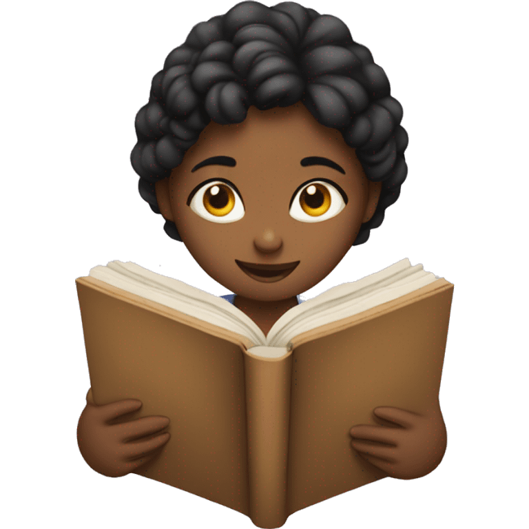 girl reading a book emoji