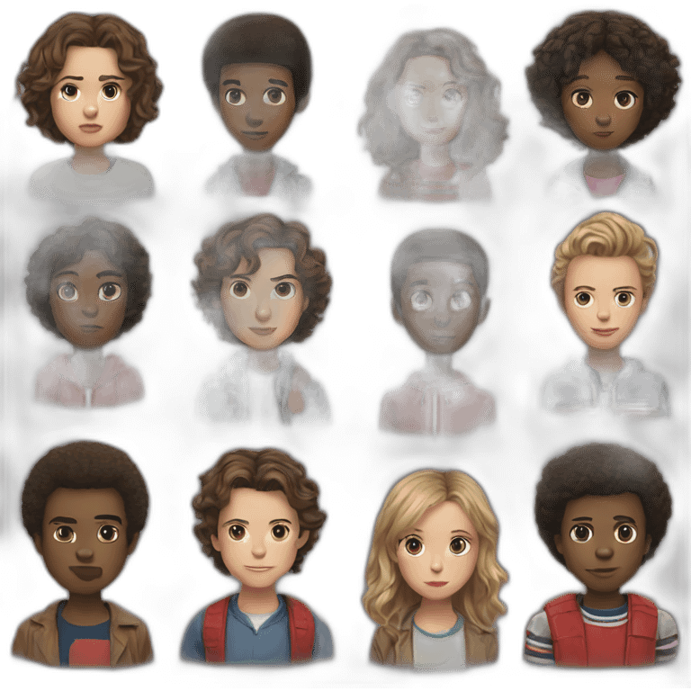 Stranger things cast emoji