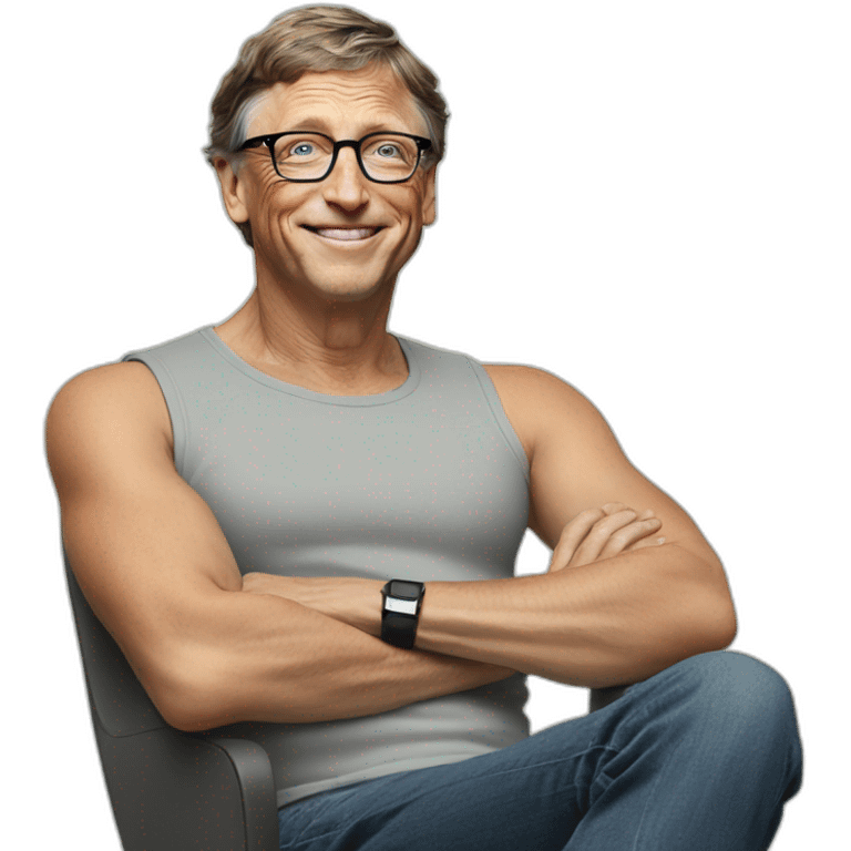 bill gates in tank top emoji