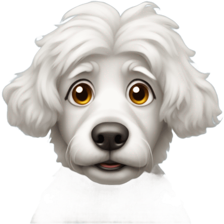 Albert Einstein as a dog emoji