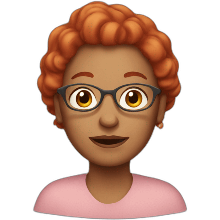 grandmother with long red hair emoji