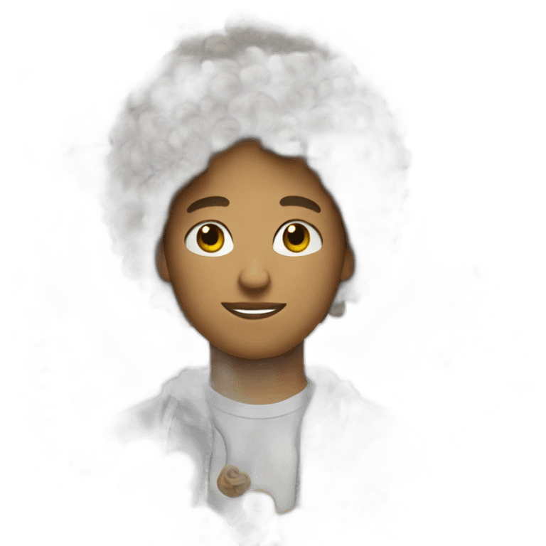 curly haired rapper boy emoji