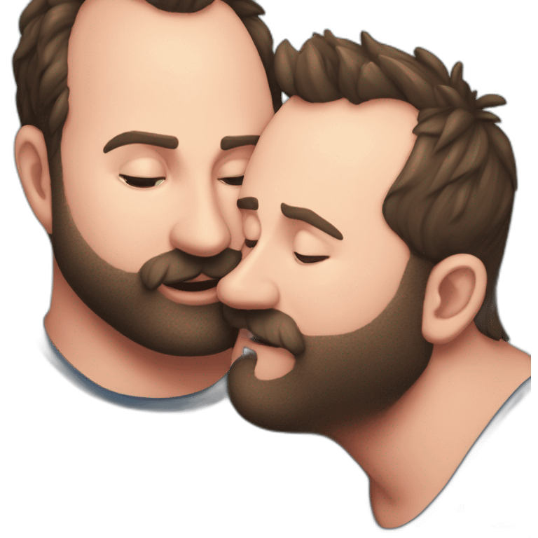 tom segura kissing bert kreischer emoji