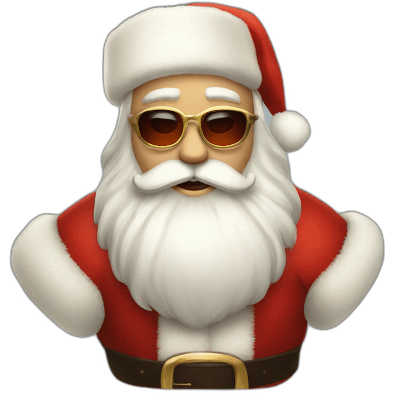 cool russian santa claus emoji