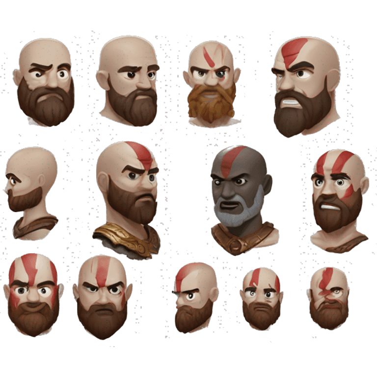 Kratos god of war emoji