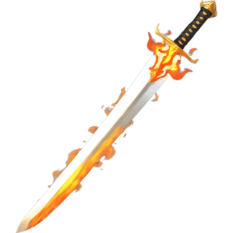 Rengoku sword hilt flames emoji