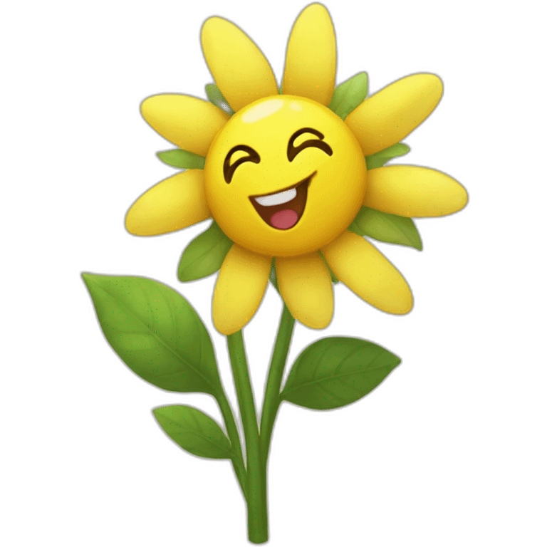 sunflora pokemon happy waving emoji