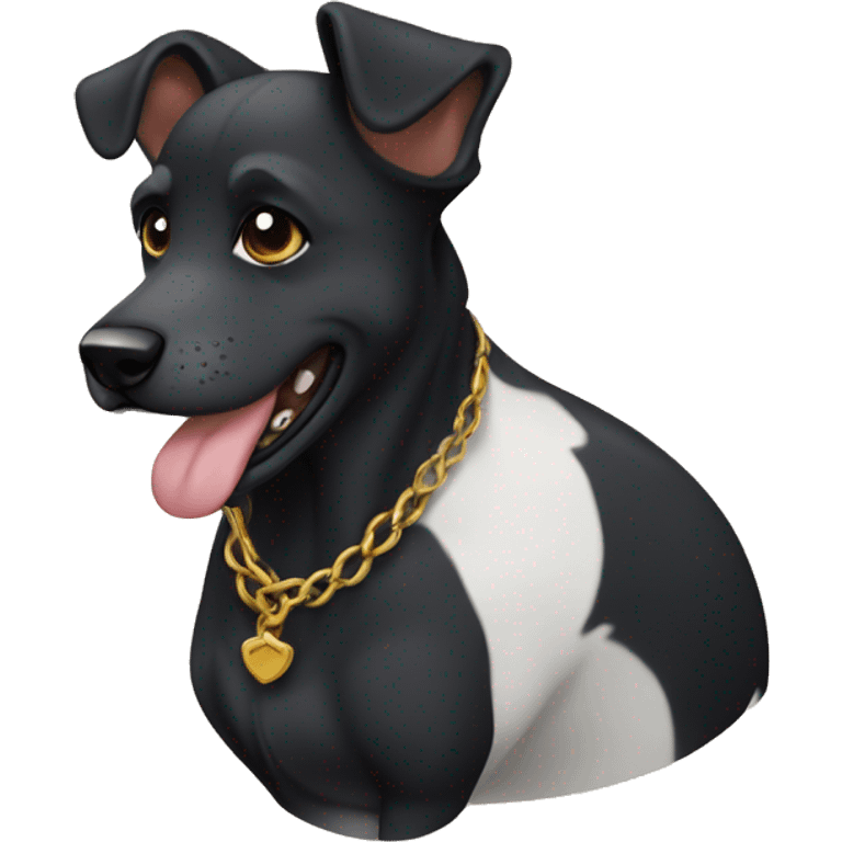 perro negro hermoso emoji