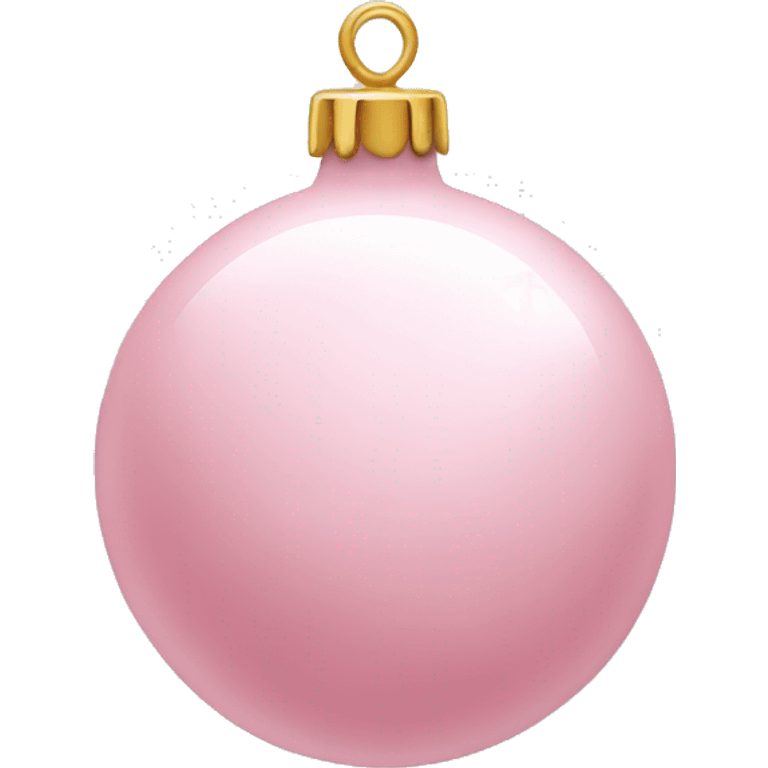 Light Pink Christmas bauble emoji