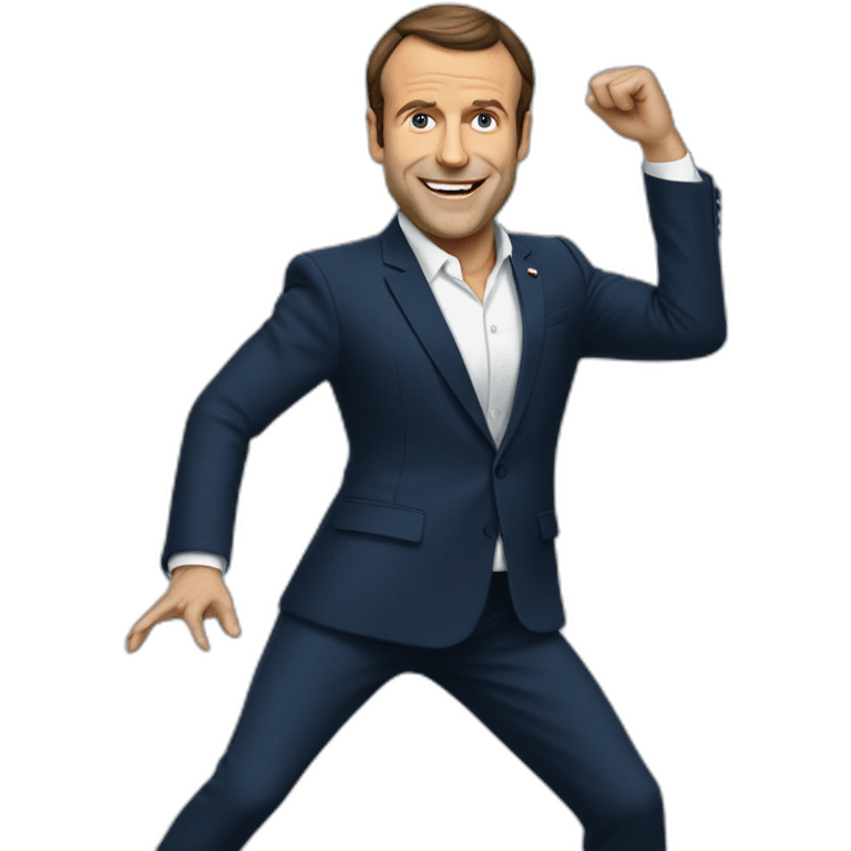 Macron qui danse emoji