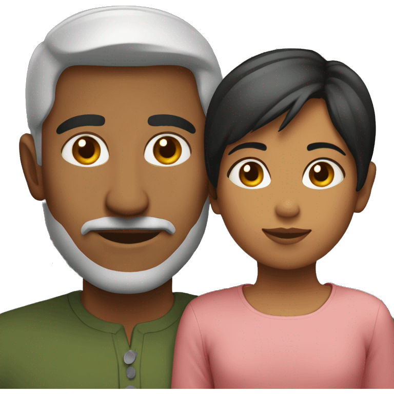 Bangladeshi Man 33 with Daughter Short hair no facial   emoji