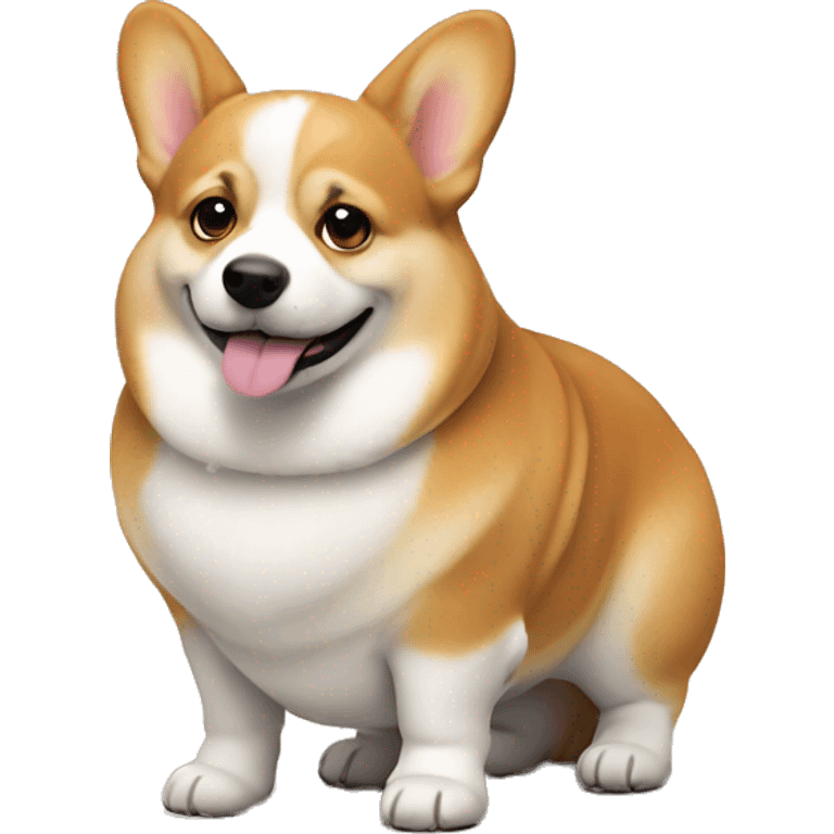 a very fat corgi emoji