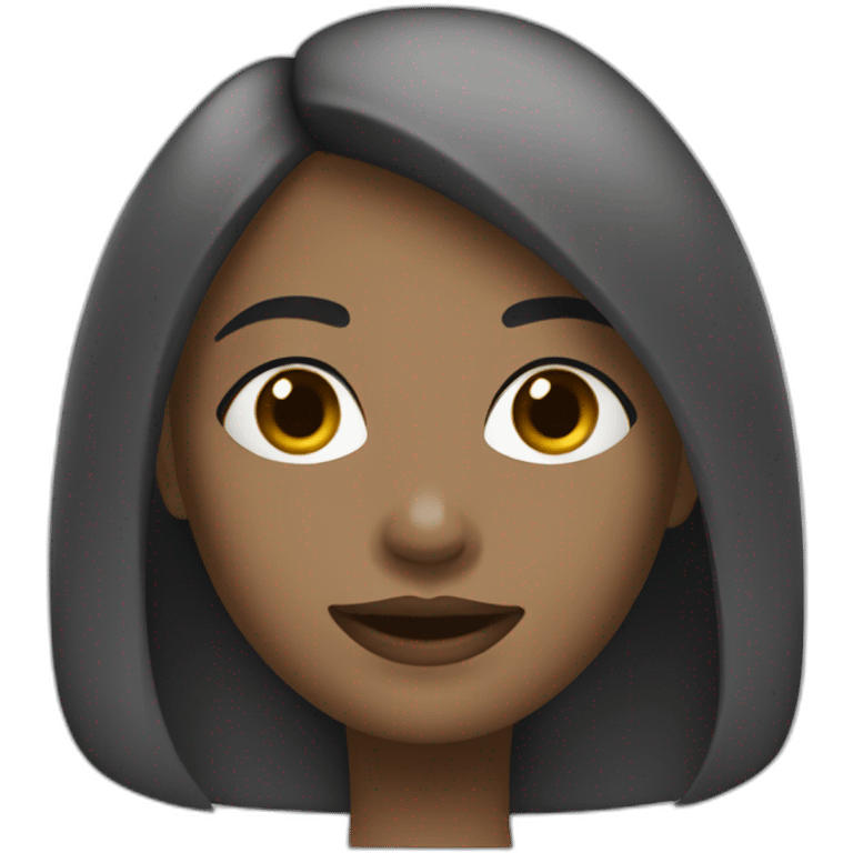 Ado fille métisse emoji