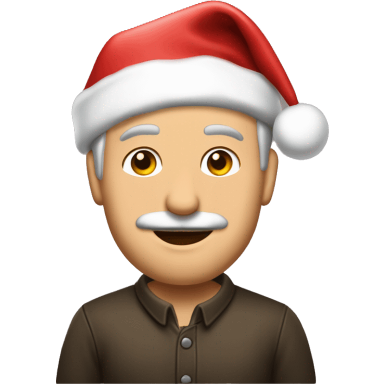 Robert Makłowicz in a christmas bar emoji