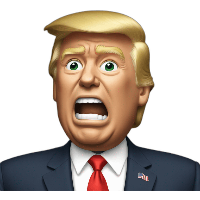 donald trump yelling emoji