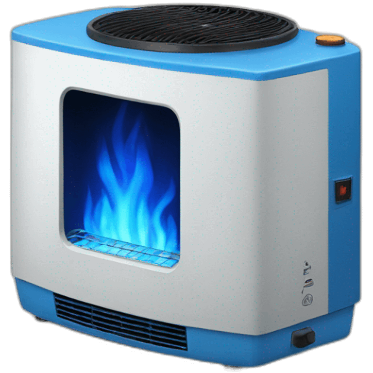 blue flame heater emoji