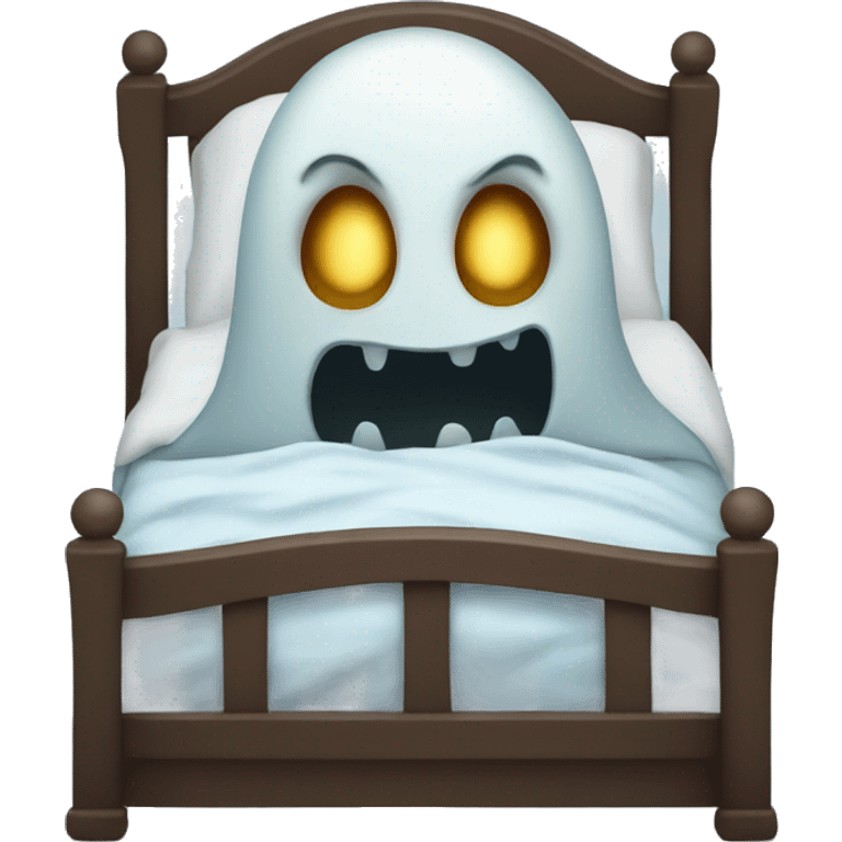 scary sleep ghost emoji