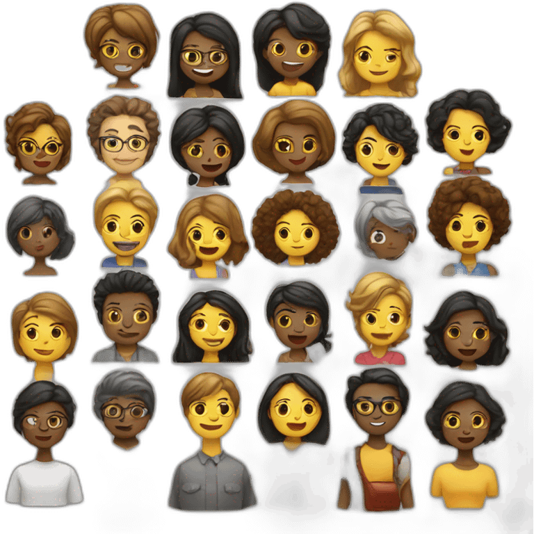 Personnes connectées entre elles emoji