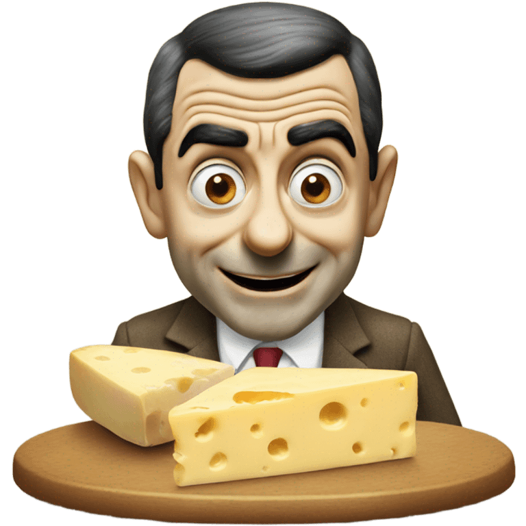 Mr bean eating cheese emoji