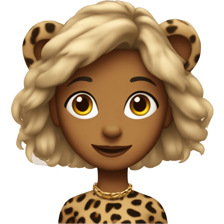 Leopard girl emoji