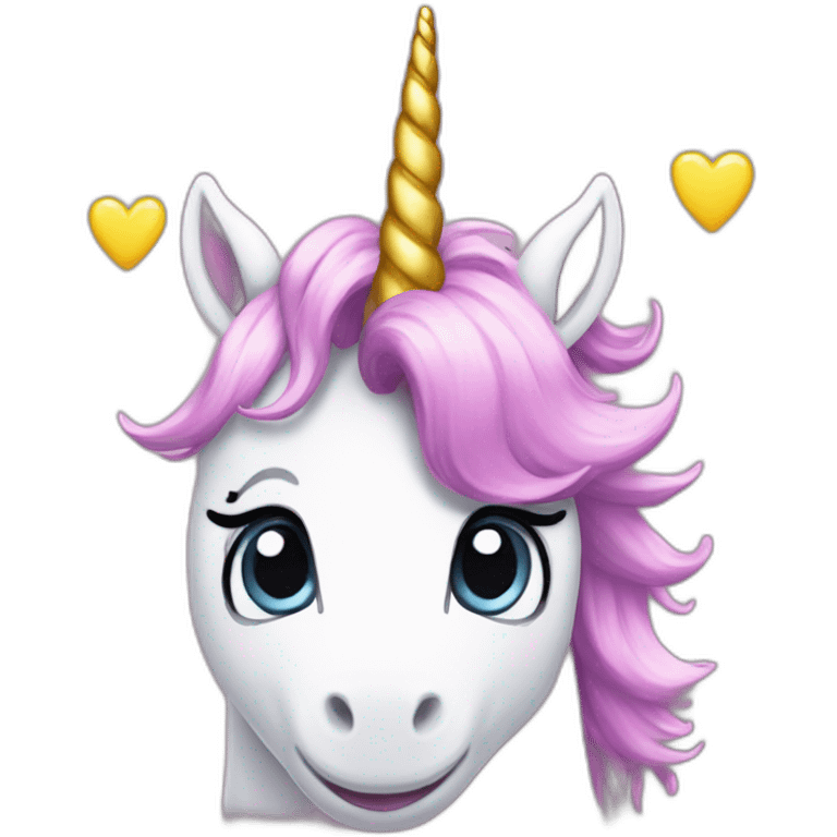 unicorn hearts emoji