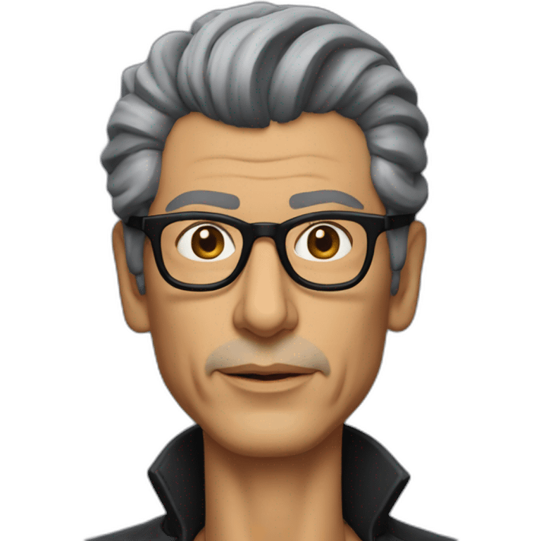 Jeff goldblum black hair emoji