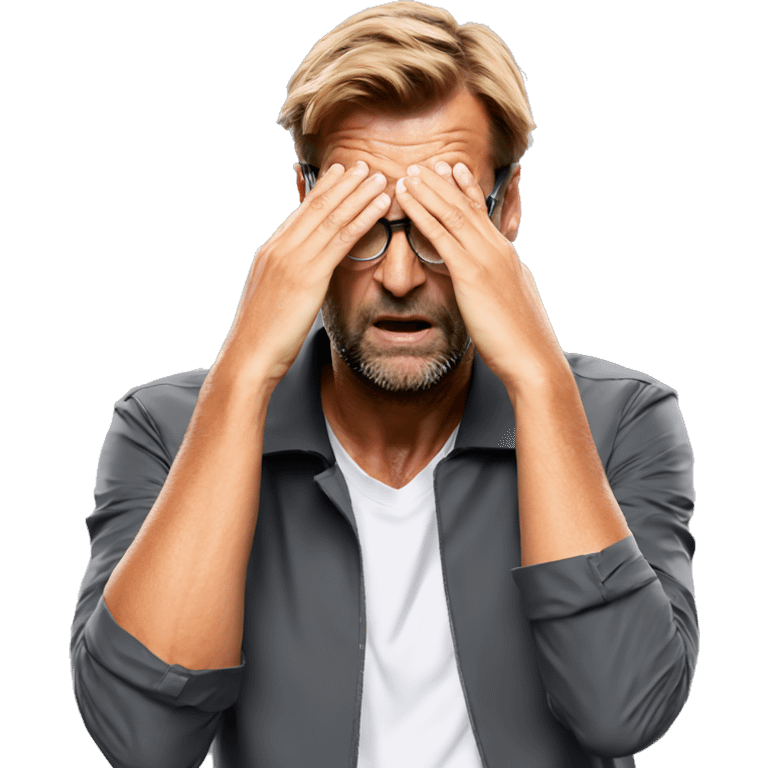 Jurgen Klopp facepalm emoji emoji