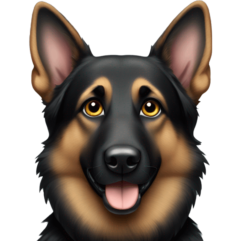 Black german shepherd emoji