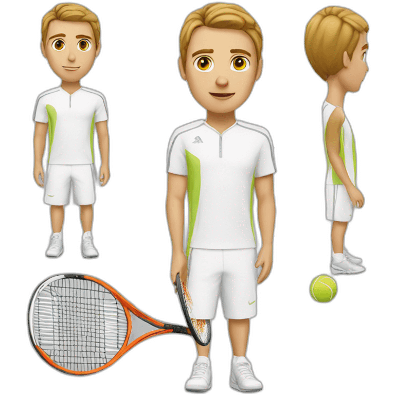 caucasian tennis player emoji