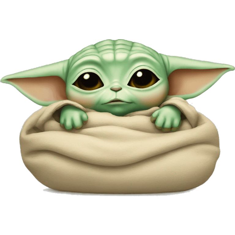 baby yoda sleeping emoji