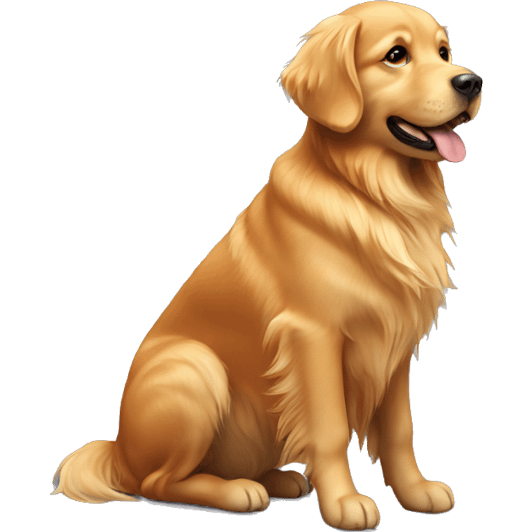 Golden retriever with reddish fur emoji