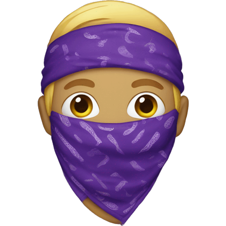 purple bandana emoji