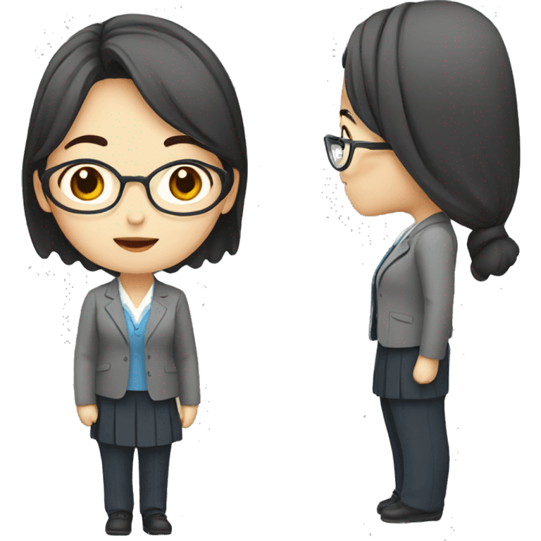 young korean woman teacher  emoji