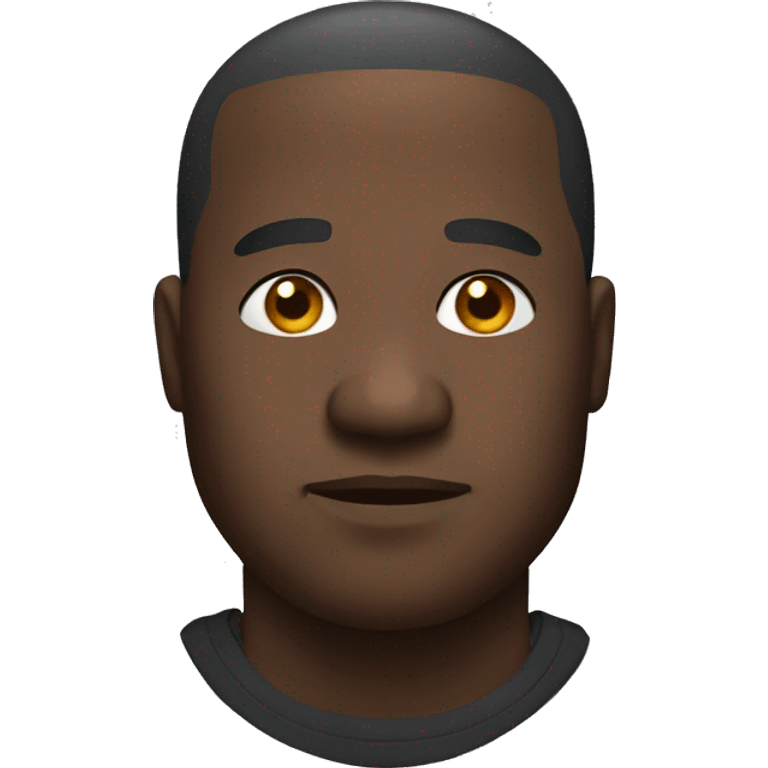 Fat black man emoji