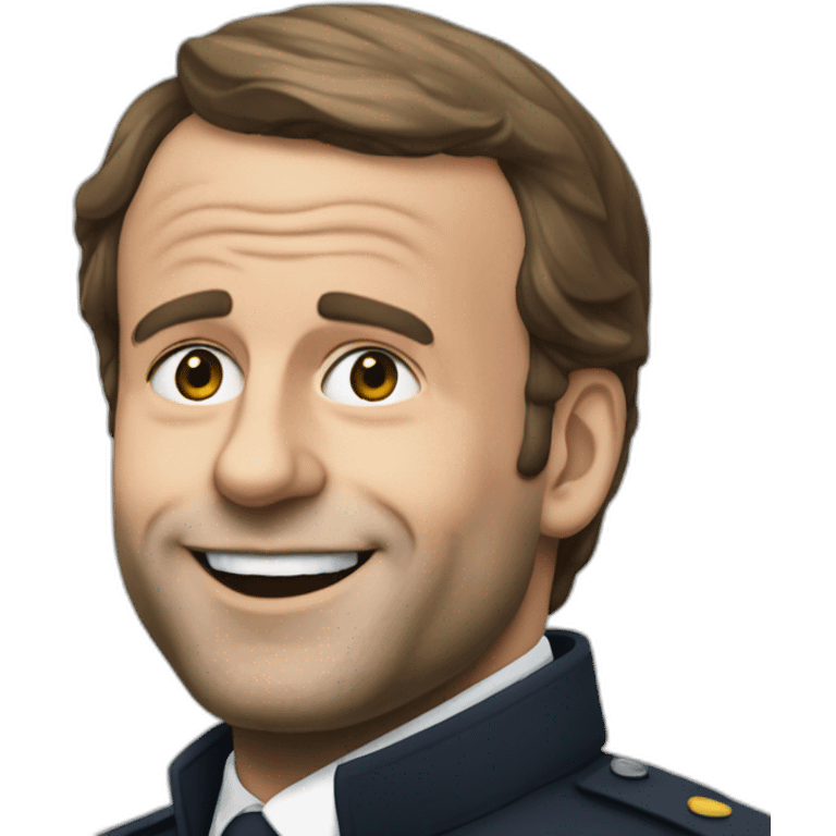 Macron ne sourit pas emoji