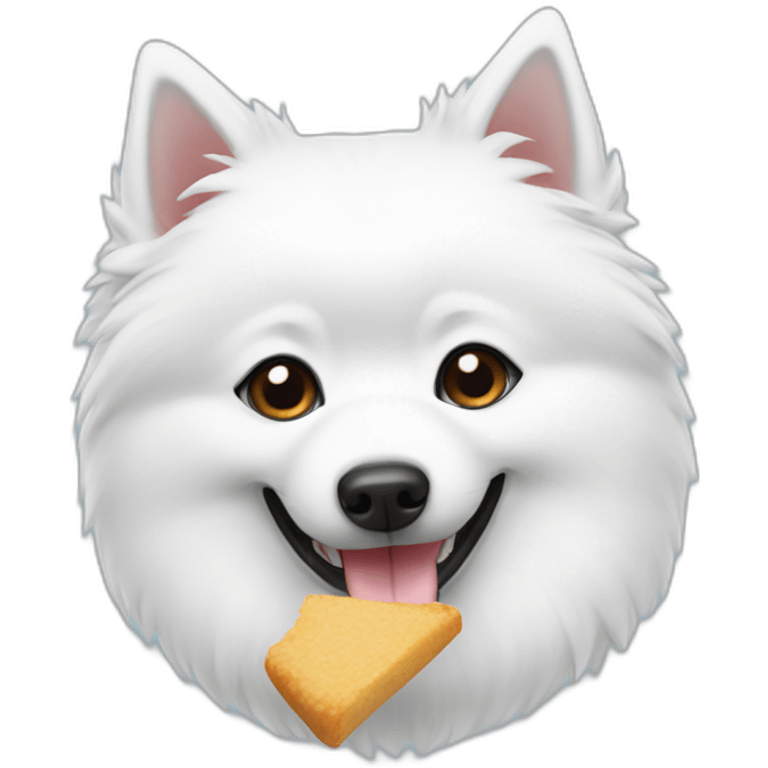 japanese spitz eat emoji