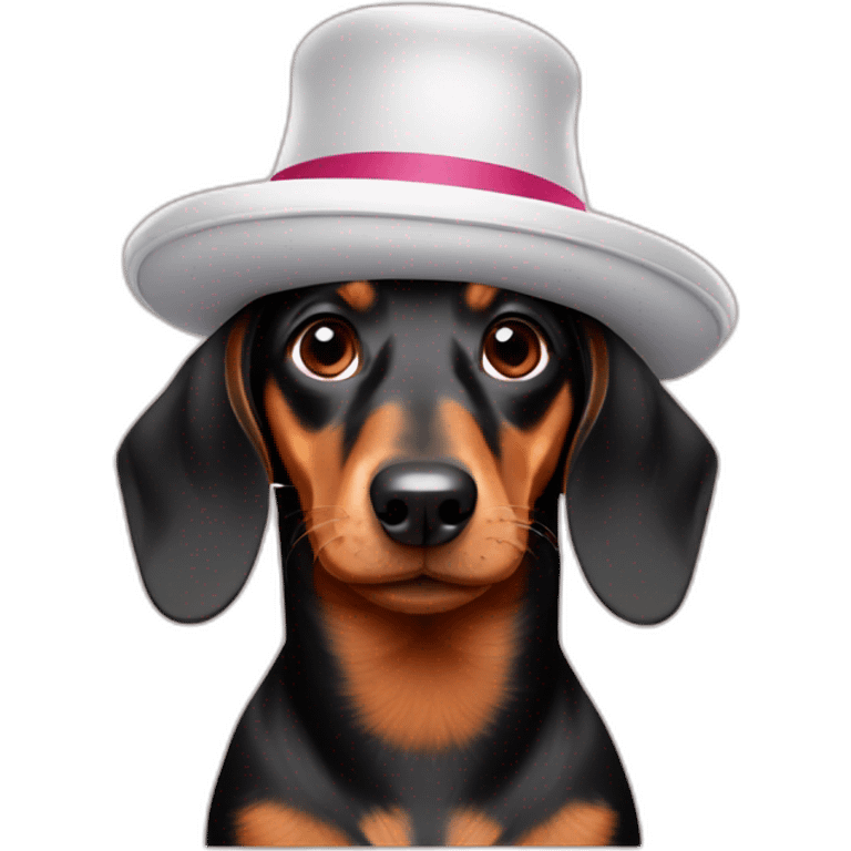 Dachshunds With hat emoji