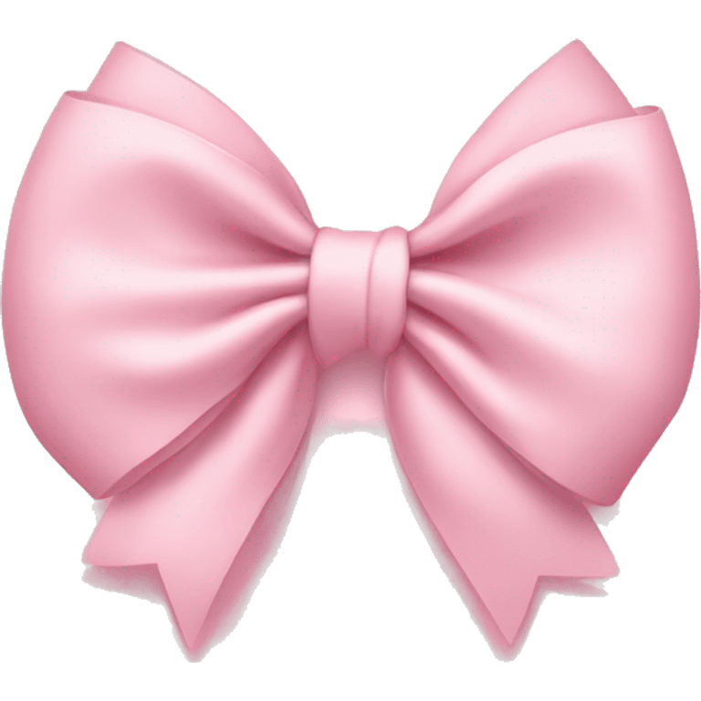 light pink bow on light pink bow emoji