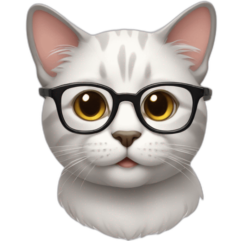 cat in glasses emoji