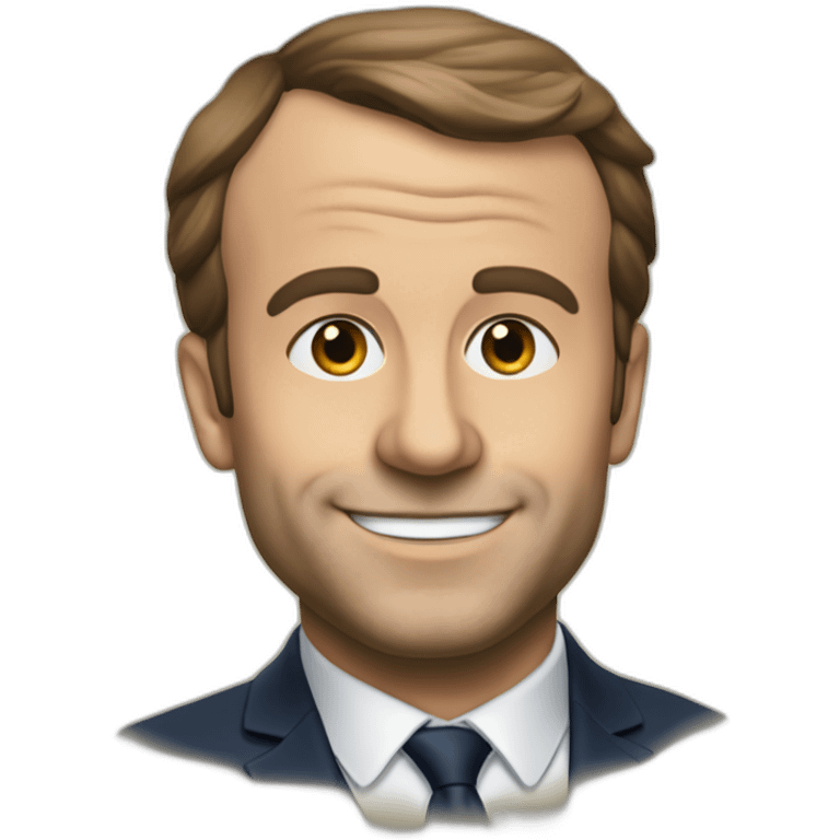 Macron qui donne un mouchoir  emoji