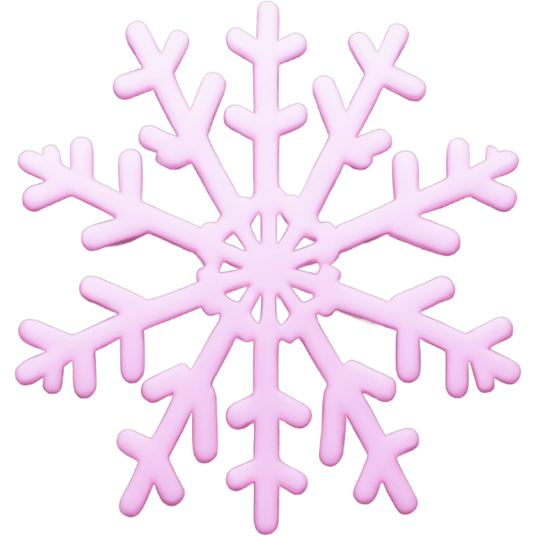 pastel pink snowflake  emoji