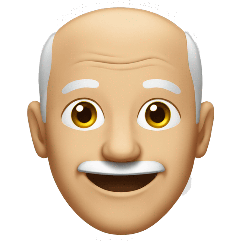 old bald smiling man emoji