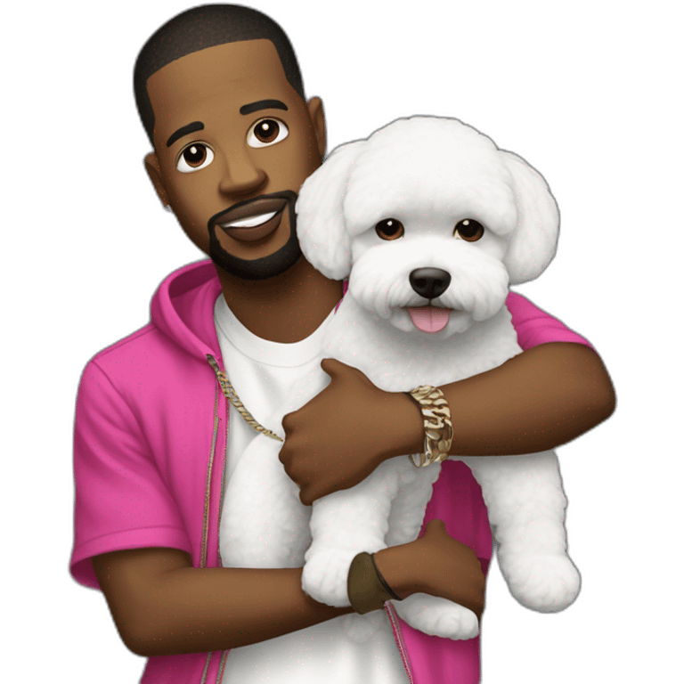 rappers whit bichon emoji