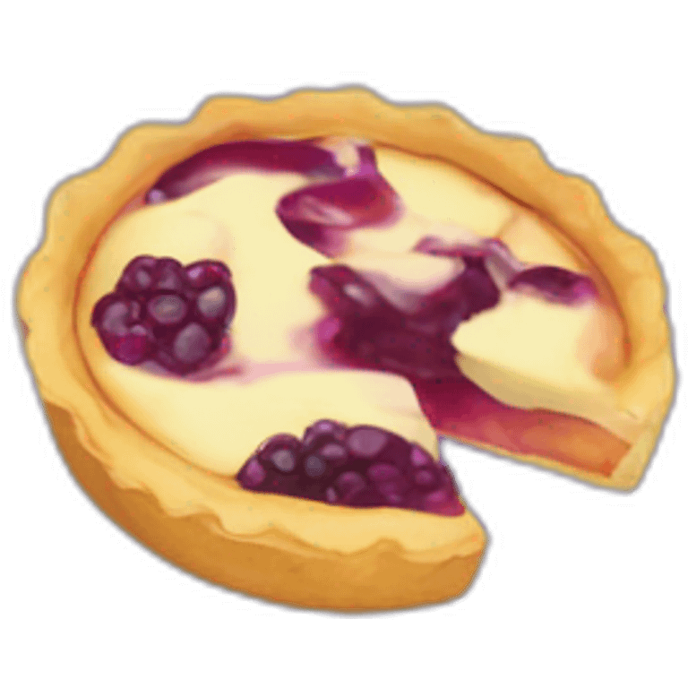 Tarte a la myrtille emoji