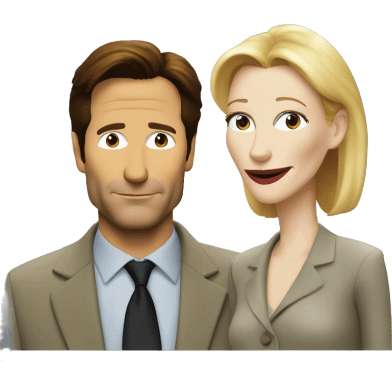 cate blanchett with mulder emoji