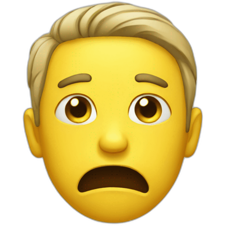 nauseated face emoji in yellow emoji