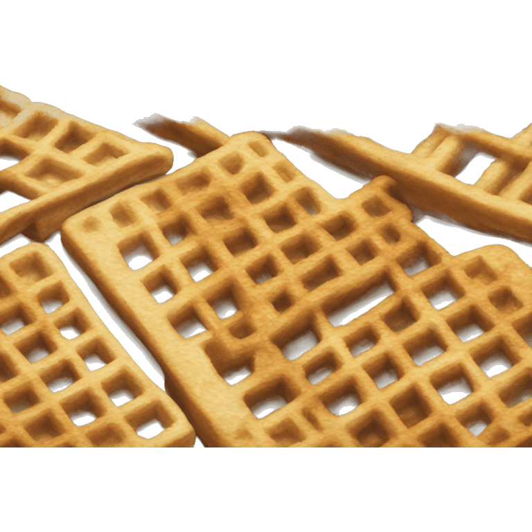 a bed but its made of waffles emoji