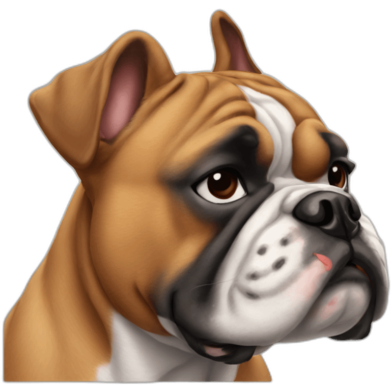 Bulldog frances y boxer emoji