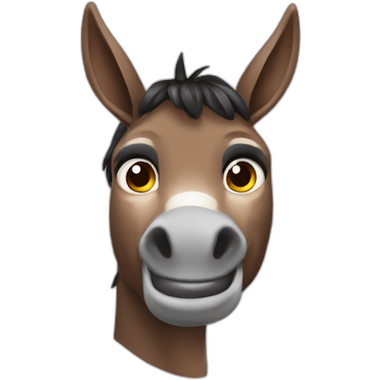 Bolsonaro as a donkey emoji