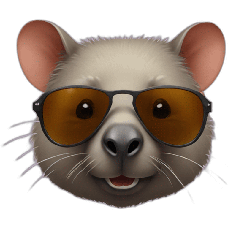 wombat with sunglasses emoji